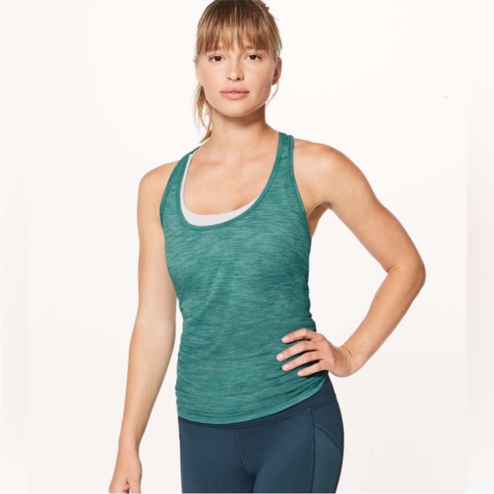 Lululemon Our Sport Tank Heathered Teal Green
